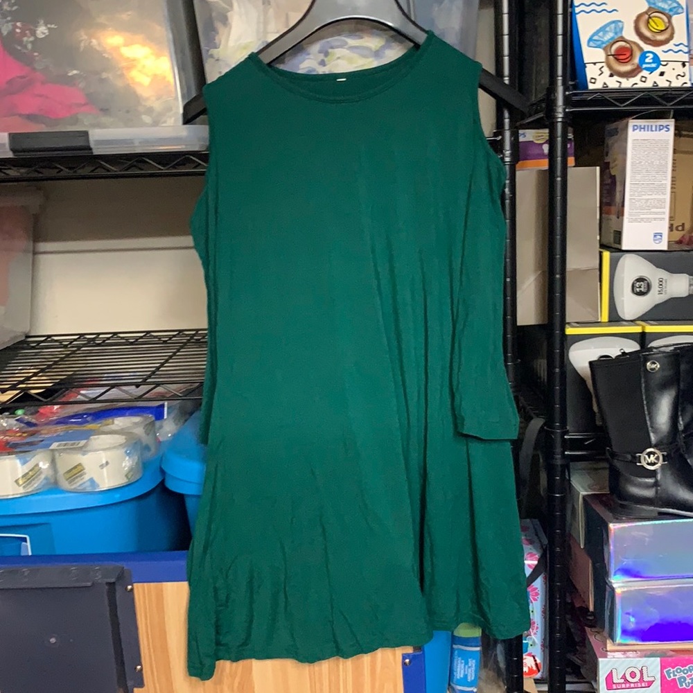 Emerald Green off the shoulder top